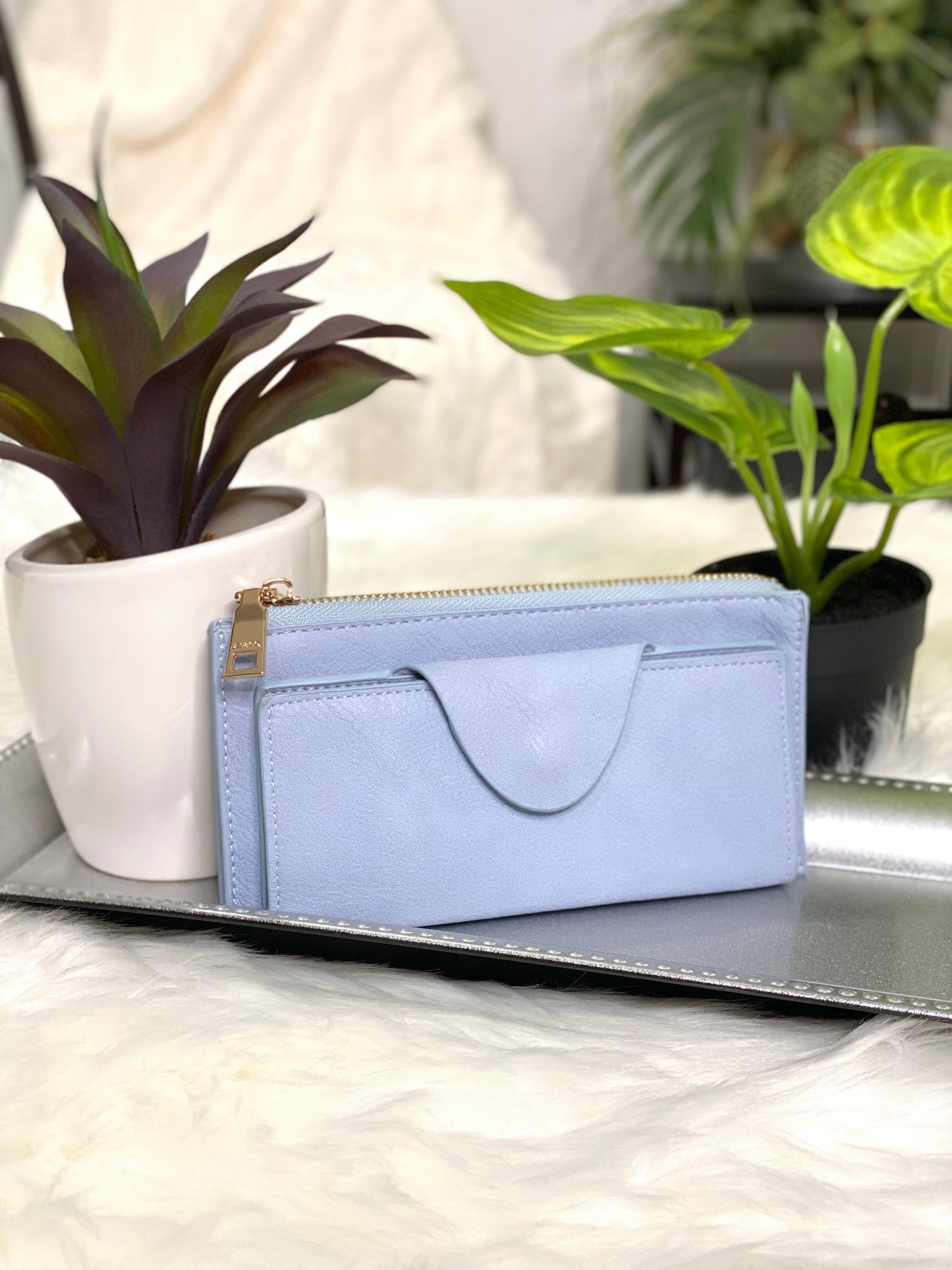 Kyla Wallet/Wristlet in Periwinkle