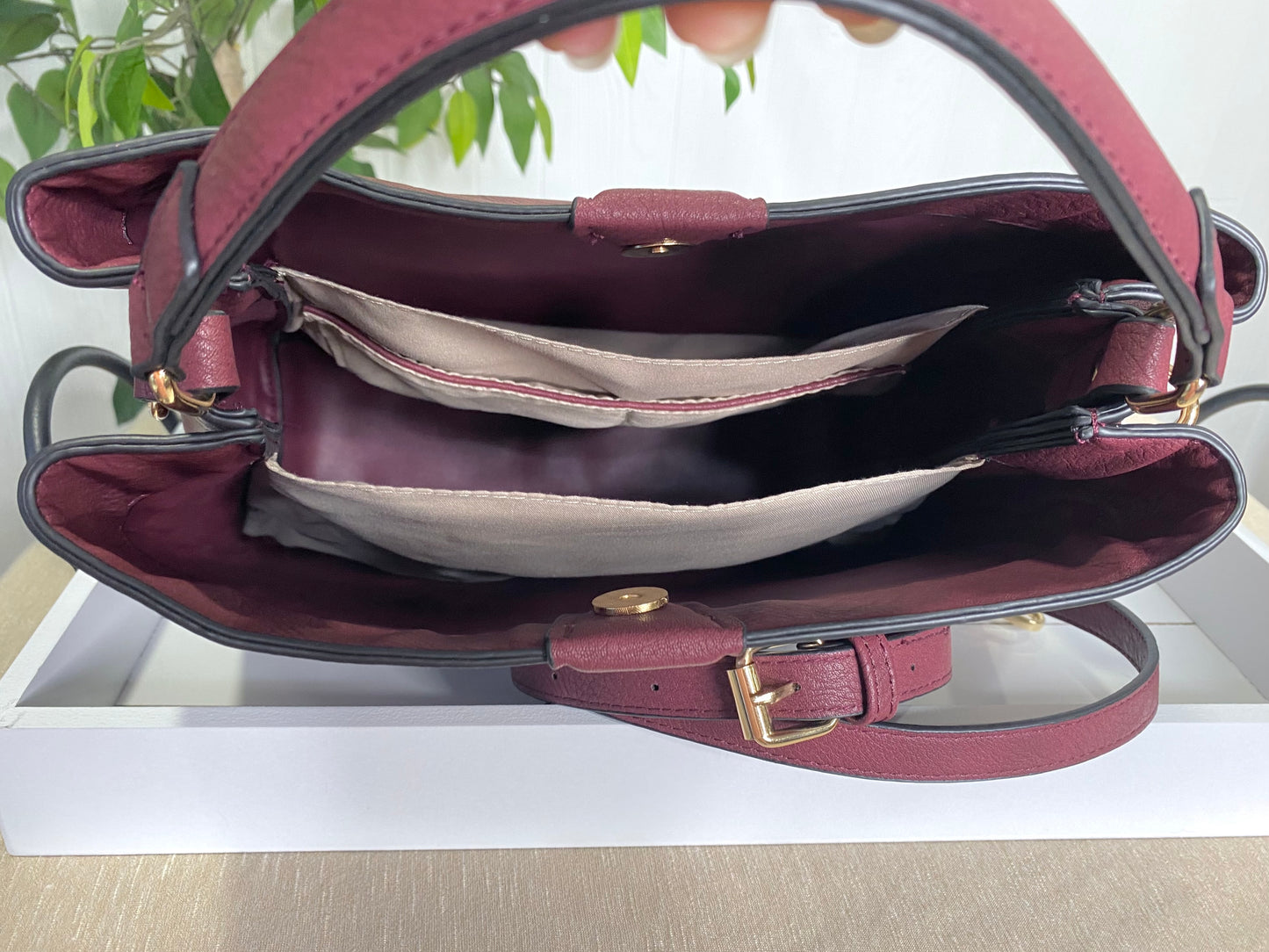 Tati Hobo Satchel - Maroon