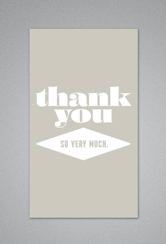 Thank You So Very Much - Mini Card