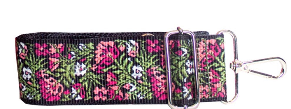 Guitar Strap in Pink Floral