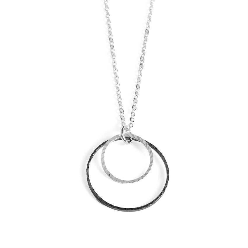 Double Splendid Necklace - Silver &