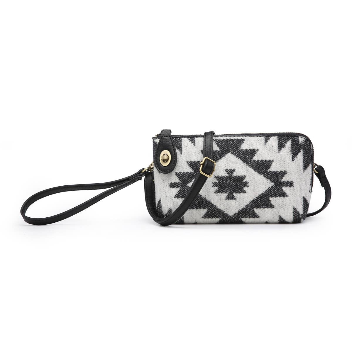 Kendall Aztec Twist Lock Crossbody/Wristlet