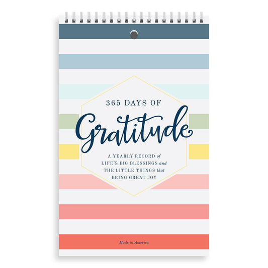 Yearly Gratitude Journal - Joyful Stripes