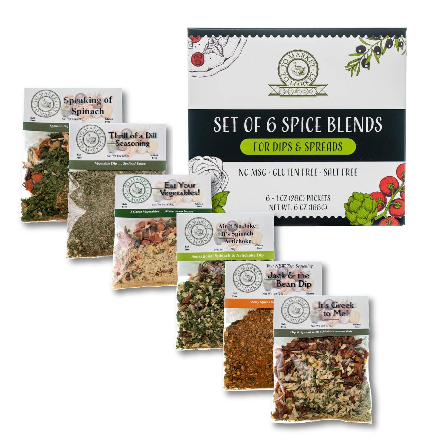 Set of 6 Spice Blends Variety Pack