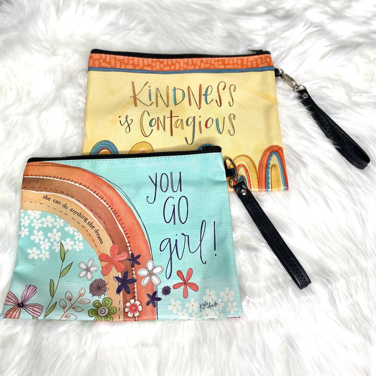 Kindness Is Contagious Makeup Bag