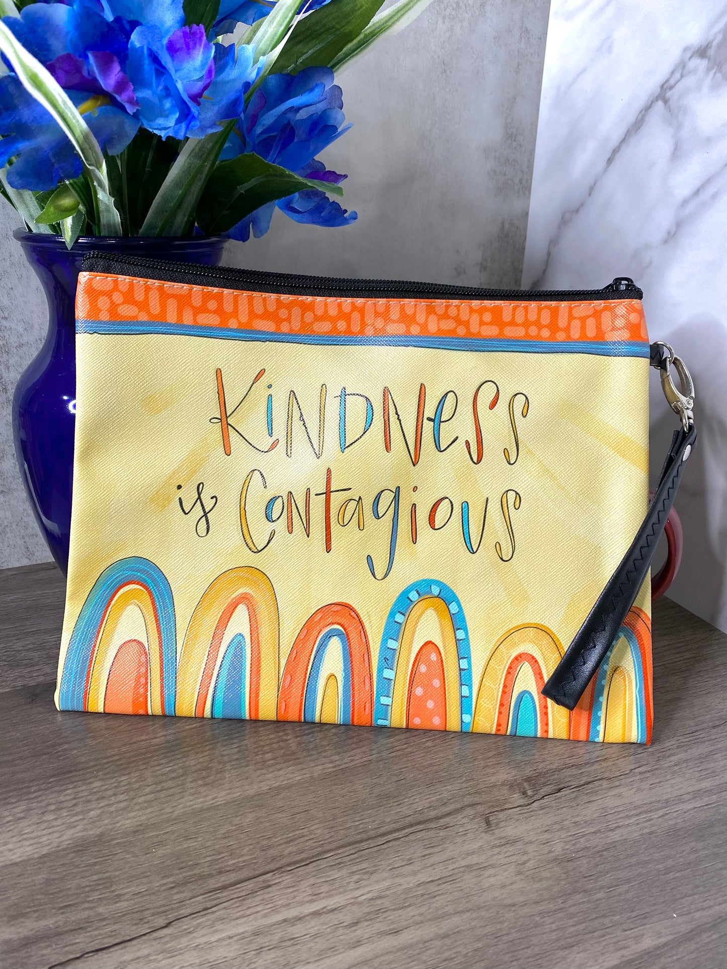 Kindness Is Contagious Makeup Bag