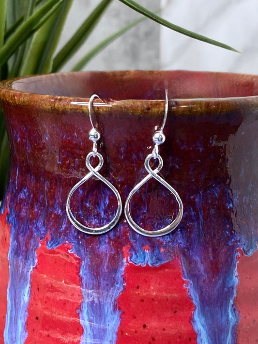 Eternity Earrings in Sterling Silver