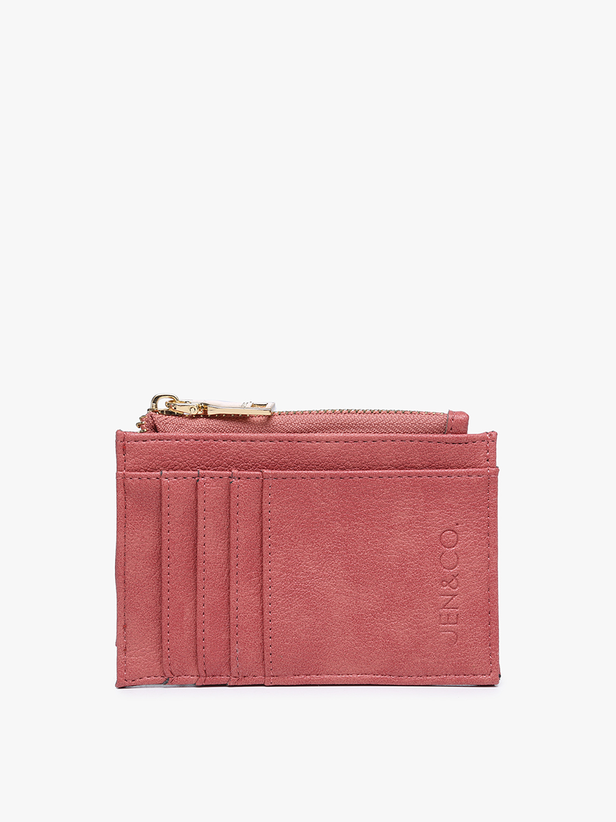 Sia Printed Card Holder Wallet - Terracotta